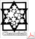 Chanukah Stars Coloring Page