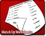 Presidents Match-up Worksheet