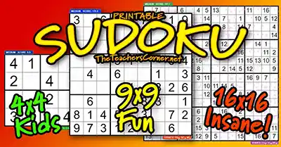 Printable Sudoku Puzzles (Deluxe Version)