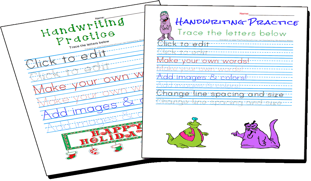 Free Handwriting Practice Worksheets - Create Printables