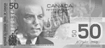 Canada 50 bill BW front