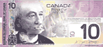 Canada 10 bill color front