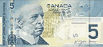 Canada 5 bill color front