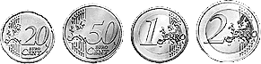 Euro high coins