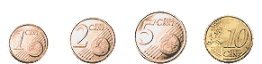 Euro color coins