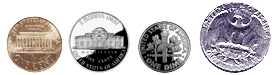 US Coin Backs