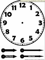 Large Laminated Clock Cutout