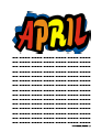 April Journal Page