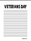 Veteran's Day Blank Journal Page