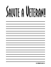 Veteran's Day Blank Journal Page